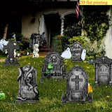 NNETM Halloween Tombstone Decoration Set of 6