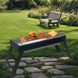 NNETM Iron Camping Stove Outdoor BBQ Grill