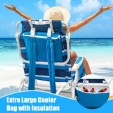 NNETM Foldable Beach Lounge Chairs with Backrest (2pcs)