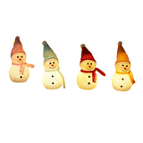 NNETM Radiant Solar Snowman Quartet: Festive Ground Plug-in Lights