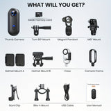 NNETM Mini 1080P Action Camera with Clip (64GB Included)