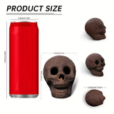 NNETM 6pcs Ceramic Human Skull Fire Logs -  Fire Pits & Fireplaces