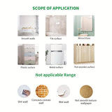 1pc of Self-adhesive Removable PVC Toilet Lid Sticker, Halloween Decoration with Scary Skull Expression Pattern, Self-adhesive Removable PVC Bathroom Decoration Toilet Sticker, Home Decor