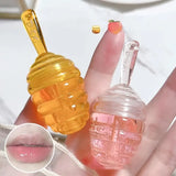 NNETM Natural Honey Moisturizing Lipstick, Honey/Peach Lip Balm Lip Gloss, Hydrating And Moisturizing, Long-lasting Lip Bigger, Fade The Lip Line, Prevention Dry And Crack