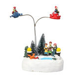 NNEOBA Christmas Village Scene Figurine with LED Lights