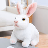 NNETM Lifelike Bunny Plush Toy Realistic Rabbit
