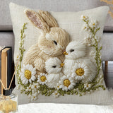 NNETM Easter Bunny Chick Pillow Cover