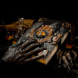 1pc Demon Eye Cursed Book Statue Halloween Home Decor Table Ornament Courtyard Lawn Garden Outdoor Sculpture