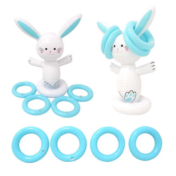 NNETM Easter Bunny Ring Toss Game Set for Outdoor Parties