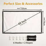 4K Ultra HD Foldable Portable Projector Screen