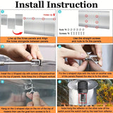NNETM 3 Panels Patio Heater Reflector Shield - Enhance Your Outdoor Heating Experience