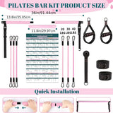 NNETM 21pcs Yoga & Pilates Bar Kit