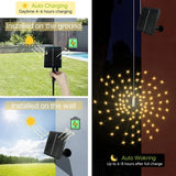 NNETM Glistening Christmas: 4-Pack Hanging Solar Firework Lights
