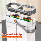 NNETM Flat Mop and Bucket Set with 3 Microfiber Pads
