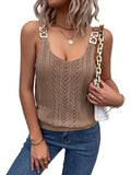 Women's V-Neck Knit Tank Top