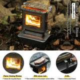 NNETM Camping Stove with Glass Window