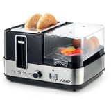 NNETM 1400W Breakfast Master Toaster Egg Cooker Poacher Bacon Fryer Grill All In One