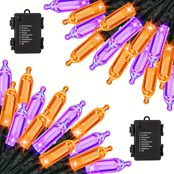 NNETM 50LEDs 500cm Halloween String Lights (2pcs)