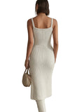 Women's V-Neck Slit Maxi Dress