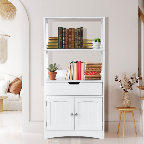 NNECW Storage Cabinet Display Shelf with Durable Material for Bathroom