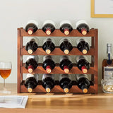 NNETM 4 tiers Vintage Wine Bottle Rack