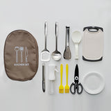 NNETM Camping Cookware Kit with Storage Bag (11pcs)