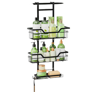 NNETM 3-Tier Over-the-Door Rustproof Bathroom Shower Caddy