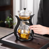 NNETM Lazy Kung Fu Glass Teapot Set with Infuser