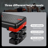 NNETM Adjustable Sports Fitness Pedal with Pull Rope - 81cm, Black and Red