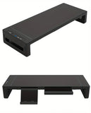 NNETM Ultimate Monitor Stand Riser: USB Hub, Data Port, and TYPE-C Charging Powerhouse