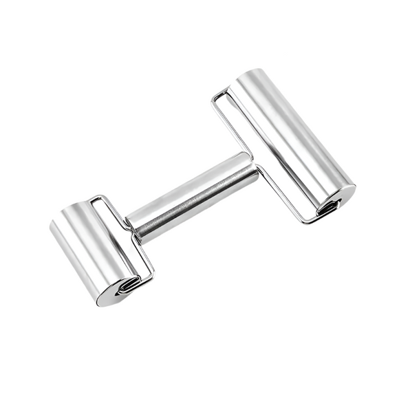 NNETM Stainless Steel Dual-Ended Rolling Pin for Baking