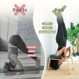 NNETM Yoga Headstand Bench with PU Foam Support