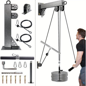 NNETM Wall Mounted Cable Pulley Gym System