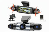 NNETM  4-Channel 360° Panoramic Dash Cam (1080P)