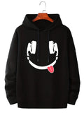 NNETM Men's Printed Drawstring Hoodie