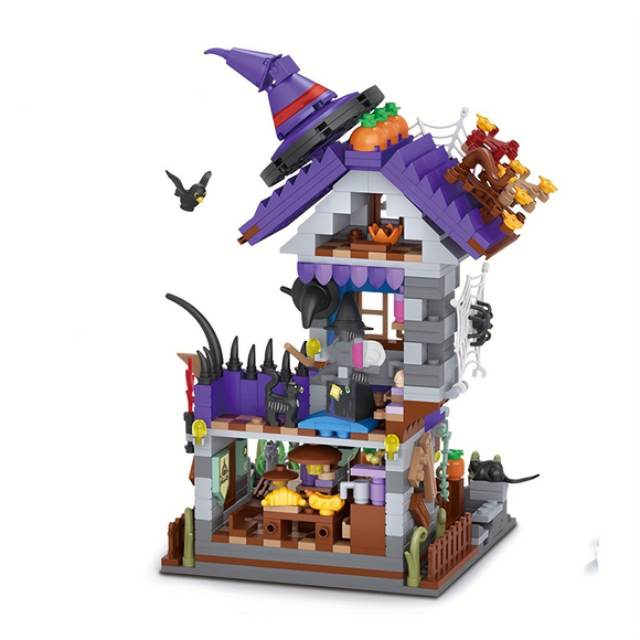 NNETM Themed Witch House Flying Mini Building Blocks Set