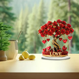 NNETM 2D Crystal Heart "Tree of Love" Acrylic Decor