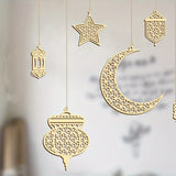 NNETM 6-Pack Ramadan Wooden Hanging Decorations