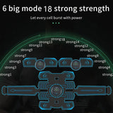 NNETM Rechargeable Fitness Belt Set with 6 Modes and 18 Intensity Levels