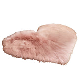 NNETM Plush Pink Heart-Shaped Area Mat