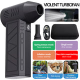 NNETM 4-Speed Portable Cordless Blower Turbo Fan