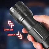 NNETM Super Bright LED Flashlight Rechargeable Torch
