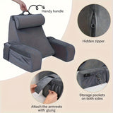 NNETM Ergonomic Reading & Back Support Pillow with Armrests
