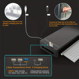 NNETM Ultimate Monitor Stand Riser: USB Hub, Data Port, and TYPE-C Charging Powerhouse