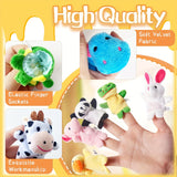 NNETM 10pcs Mini Animal Finger Puppets Set for Kids