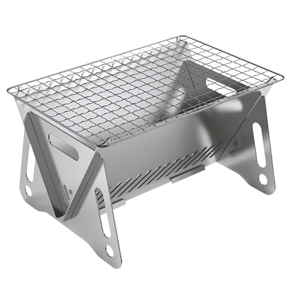 NNETM Ultra-Lightweight Outdoor Flat Fire Stove Stainless Steel Grill