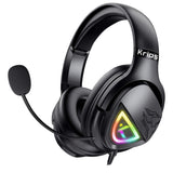 NNETM Gaming Headset with LED Light & Stereo Bass Mic