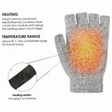 NNETM Winter Heated Gloves - Adjustable Temperature Cycling & Skiing Gloves (Gray)
