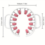 NNETM 12-Wheel 360° Muscle Roller - Leg, Calf, Arm Massager(White)
