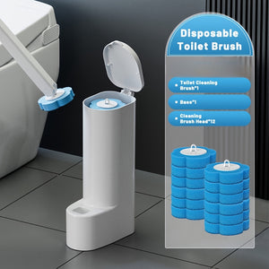 NNETM Toilet Brush Set with 12 Refill Heads